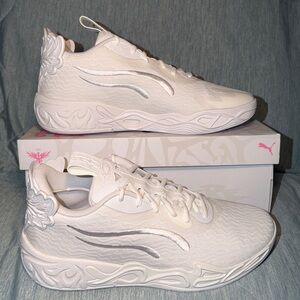 Puma LaMelo Ball MB.04 Lo basketball sneakers in the "Ice White" 10.5